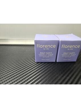 2x Florence By Mills Pout Party Coffee Lip Scrub .52 oz  New In Box